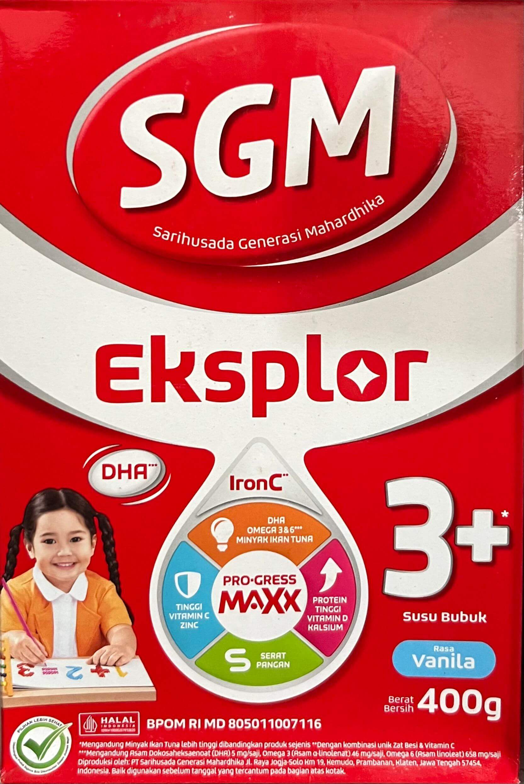 SGM Eksplor 3+ Rasa Vanilla 400g