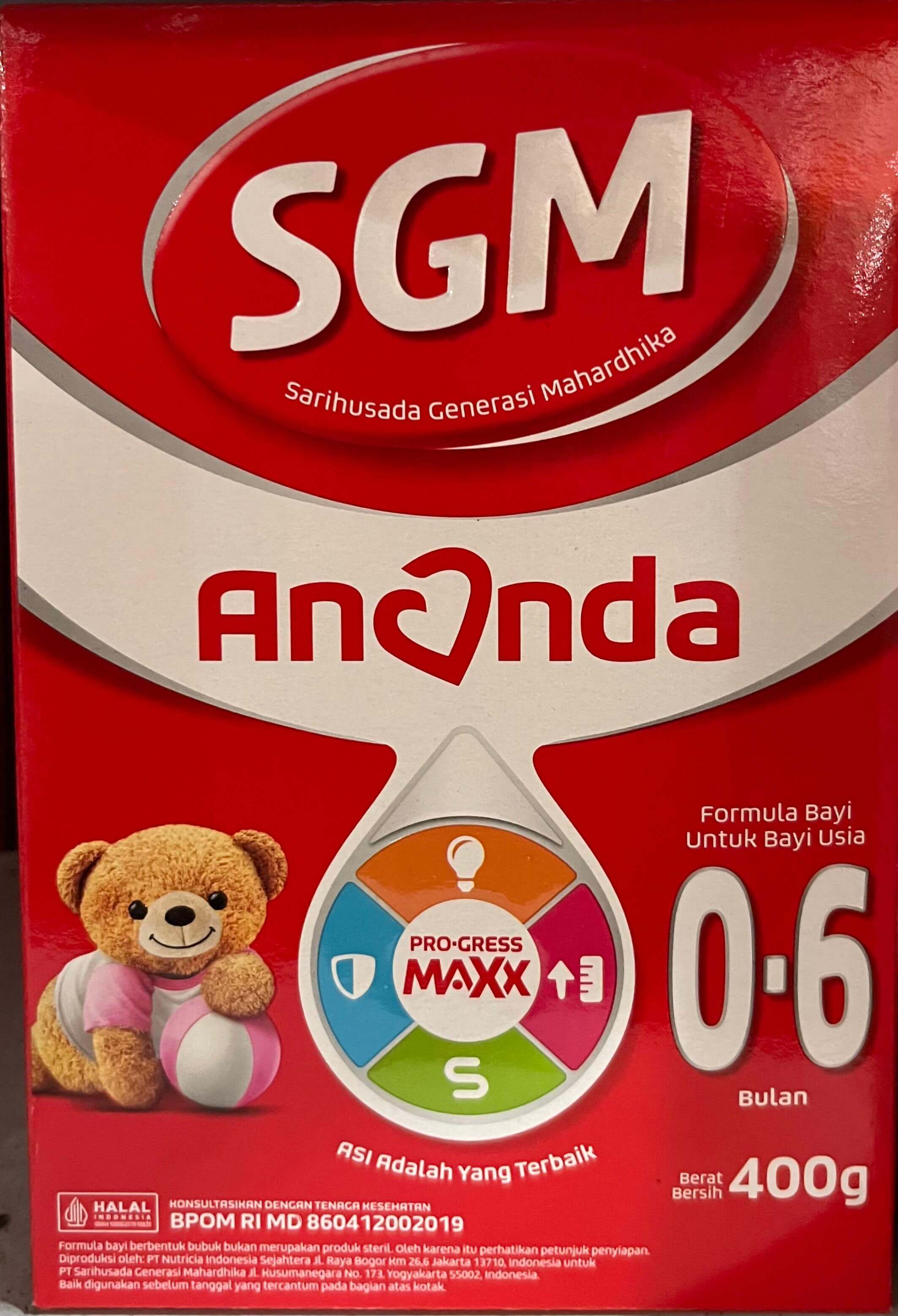 SGM Ananda 0-6 Bulan 400g