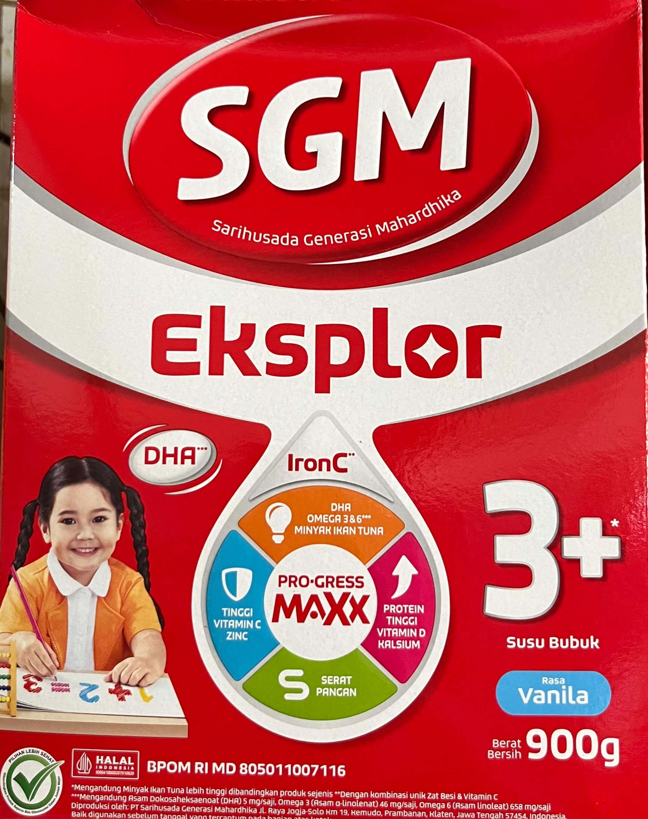 SGM Eksplor 3+ Rasa Vanilla 900g