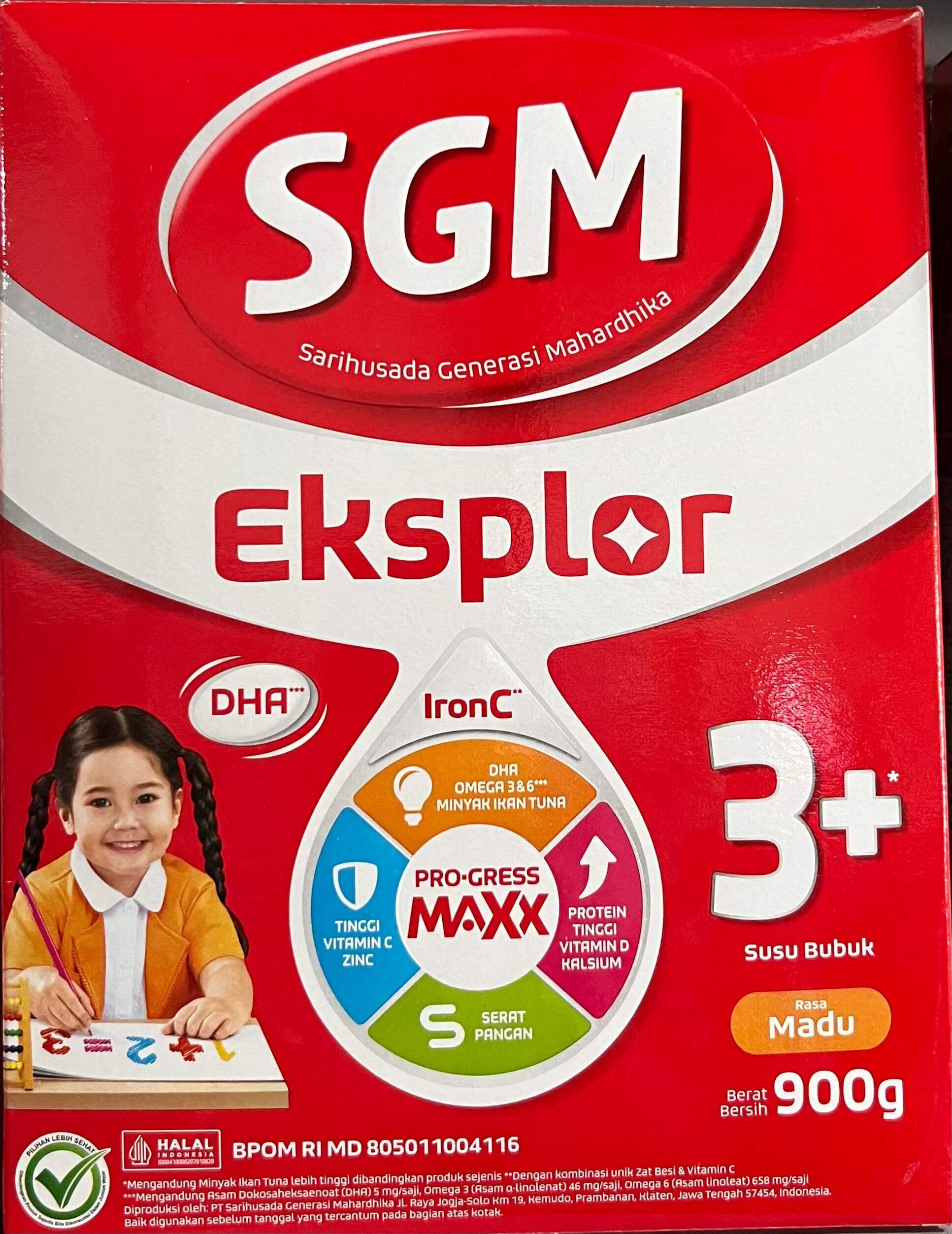 SGM Eksplor 3+ Rasa Madu 900g