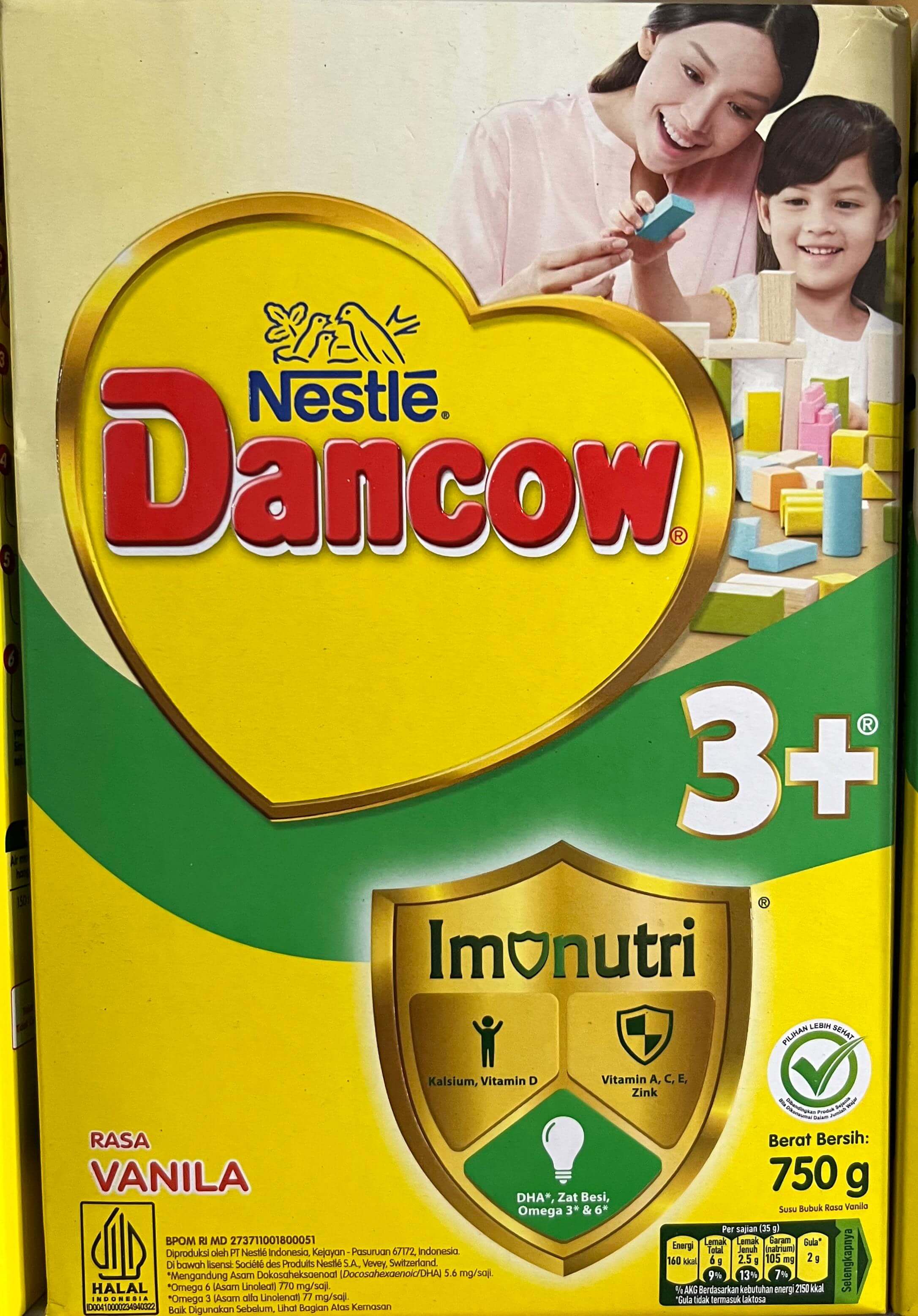 Dancow 3+ Rasa Vanilla 750g
