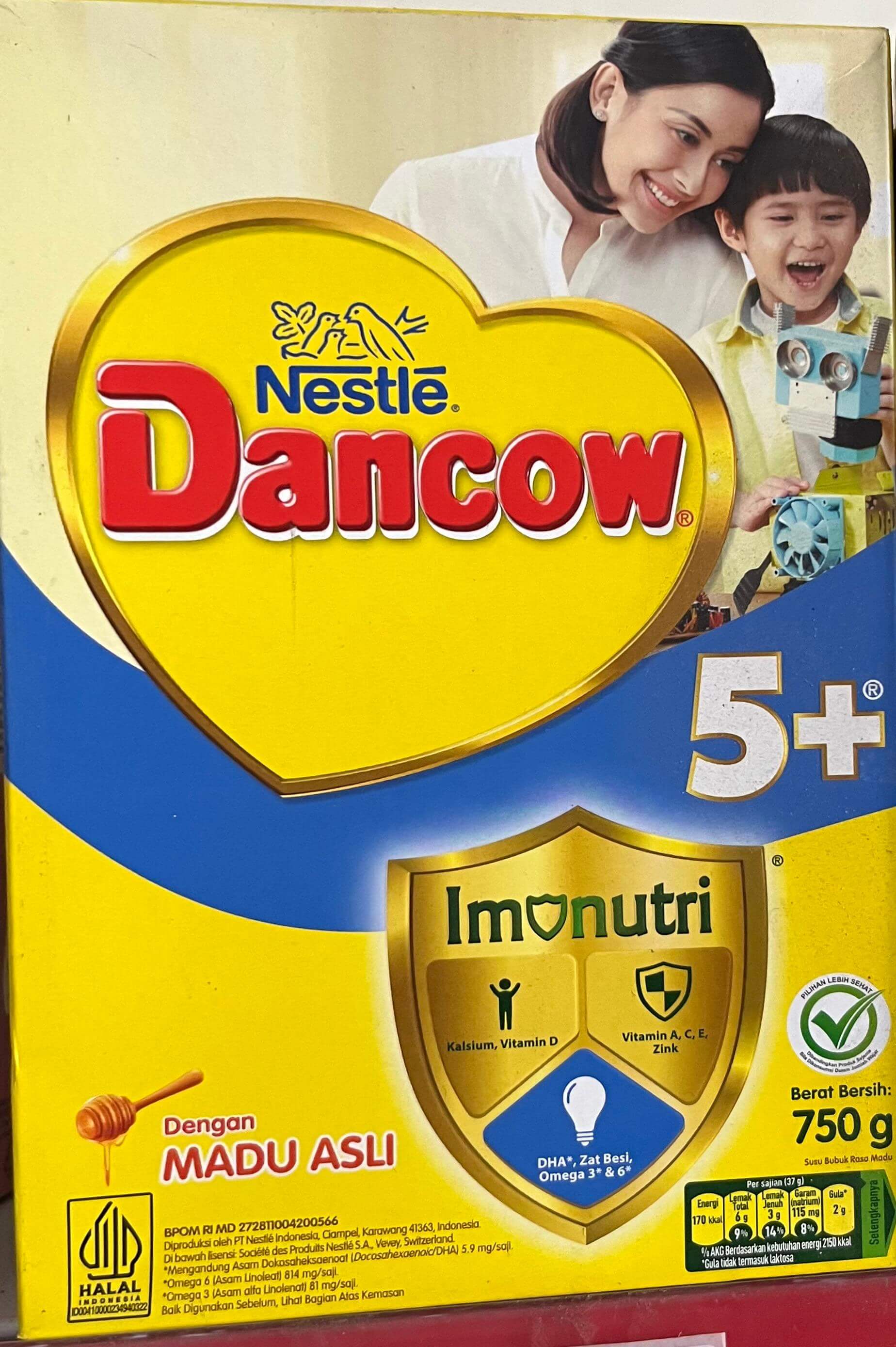 Dancow 5+ Rasa Madu 750g