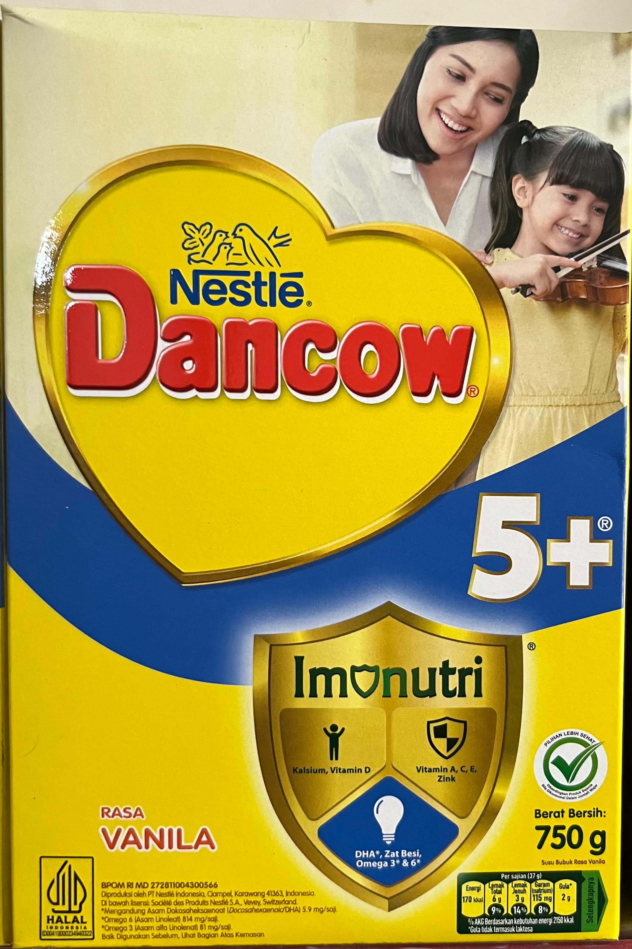 Dancow 5+ Rasa Vanilla 750g
