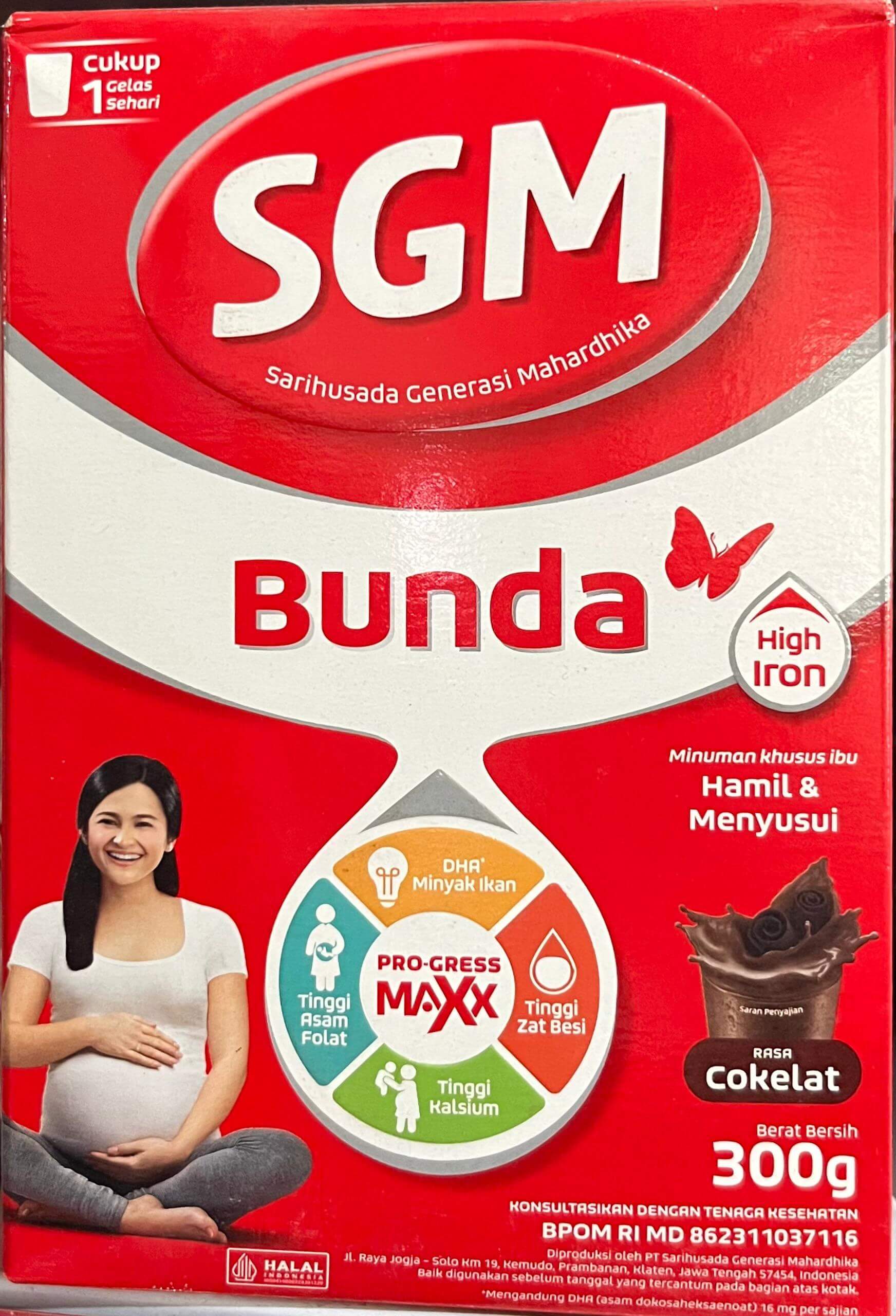 SGM Bunda (Hamil & Menyusui) Rasa Cokelat 300g
