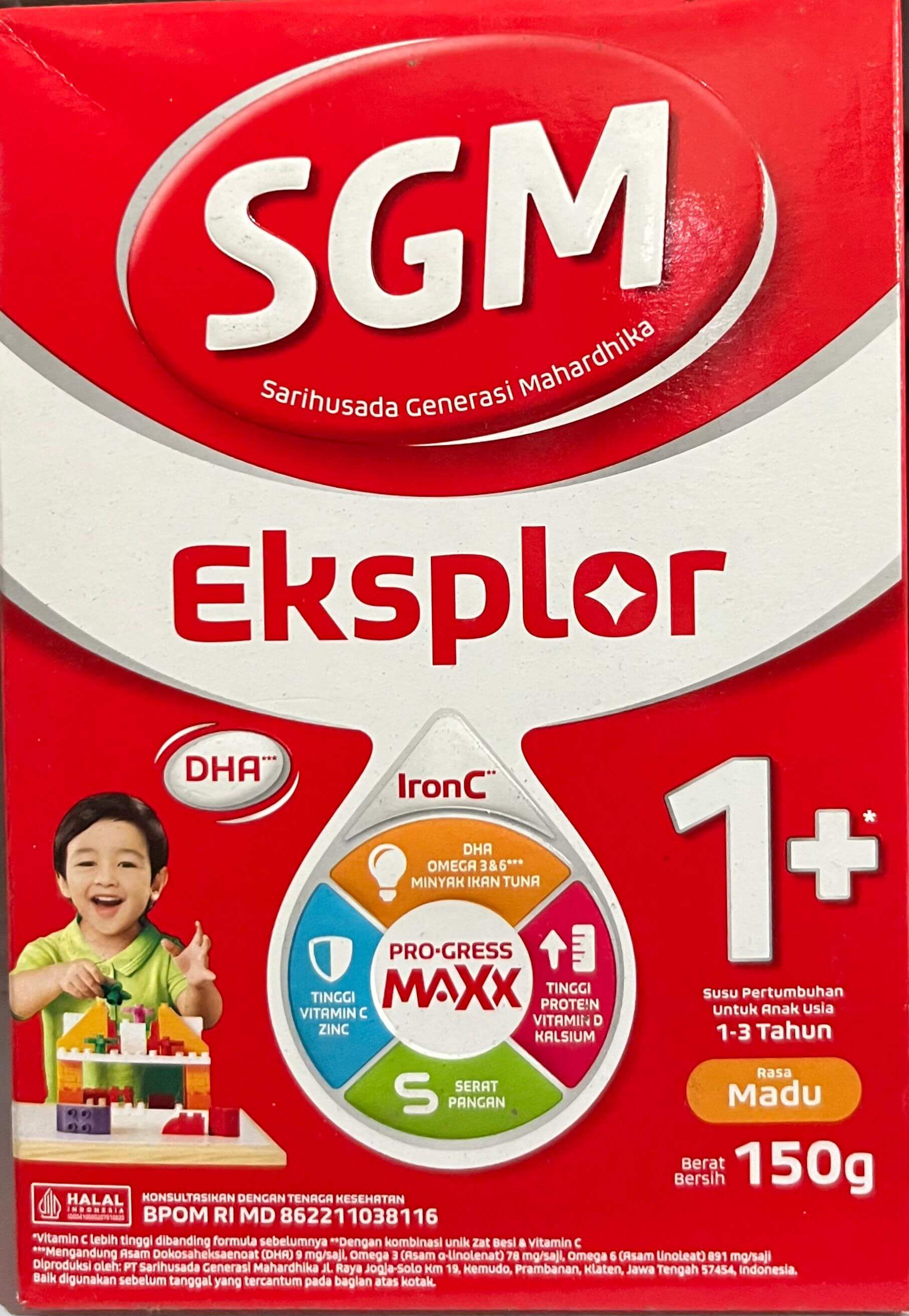 SGM Eksplor 1+ Rasa Madu 150g