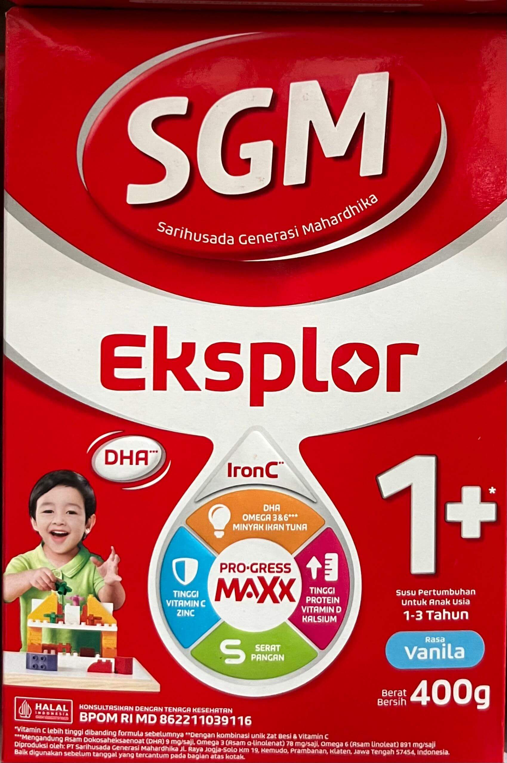 SGM Eksplor 1+ Rasa Vanilla 400g
