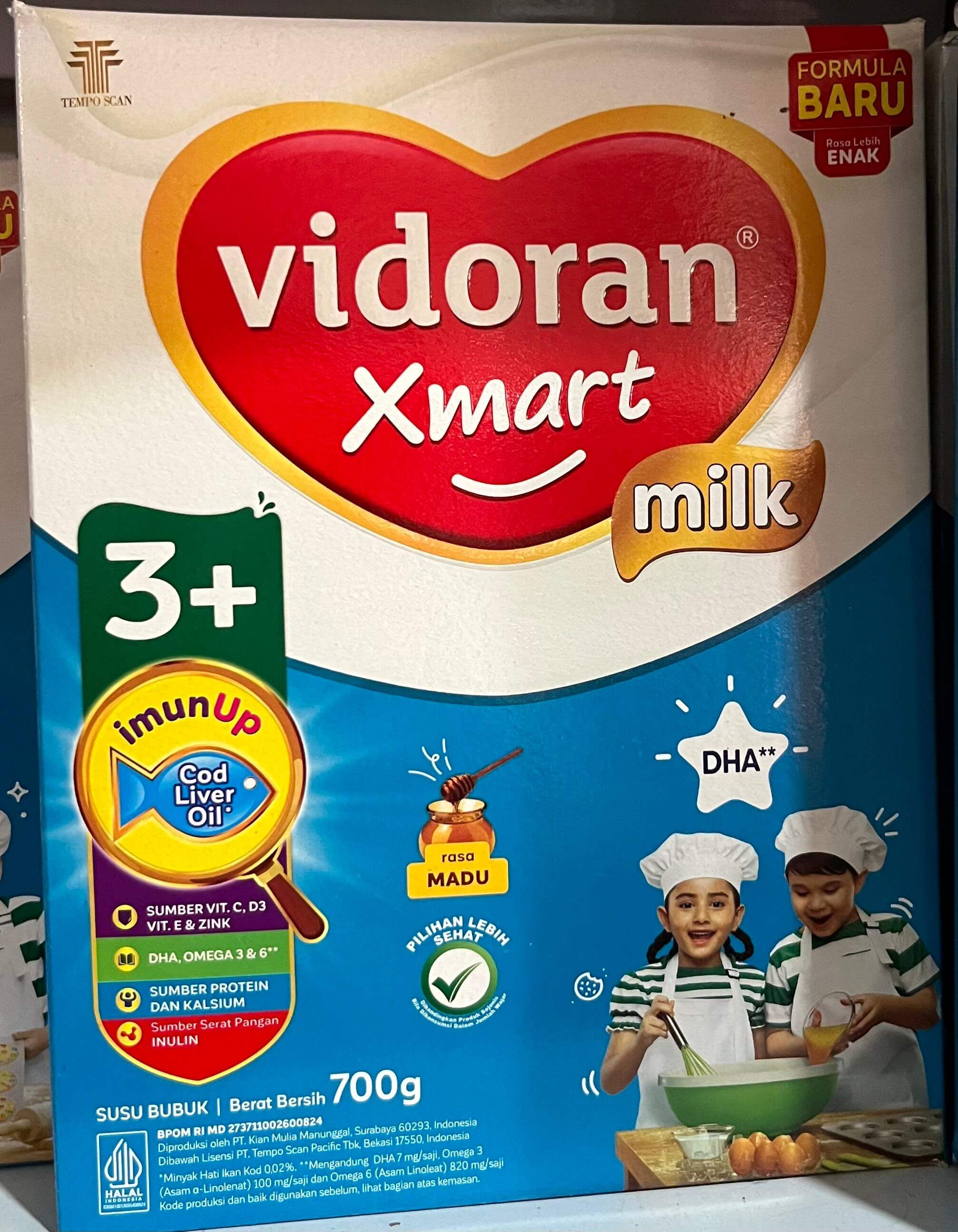 Vidoran 3+ Rasa Madu 700g