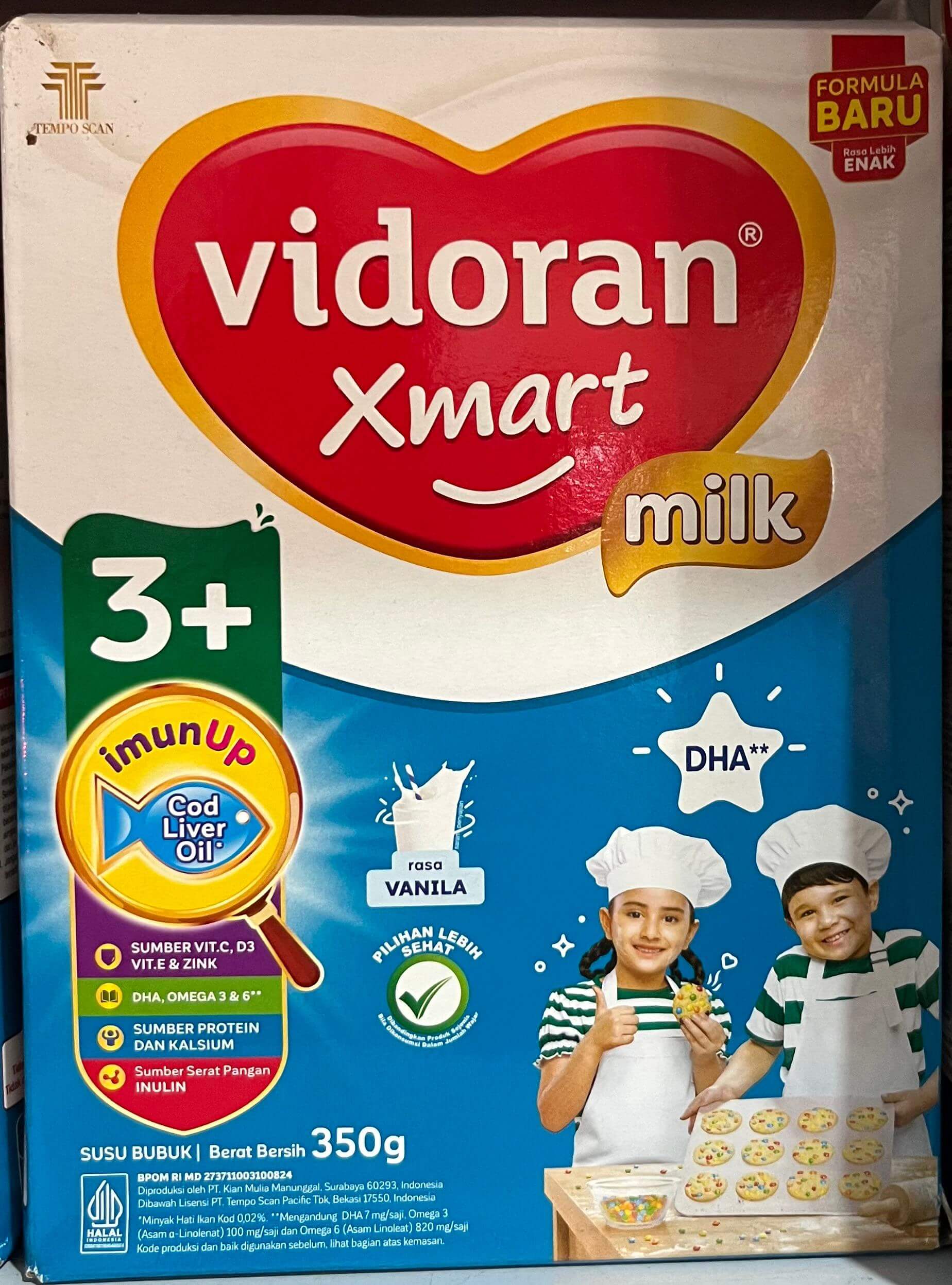 Vidoran 3+ Rasa Vanilla 350g