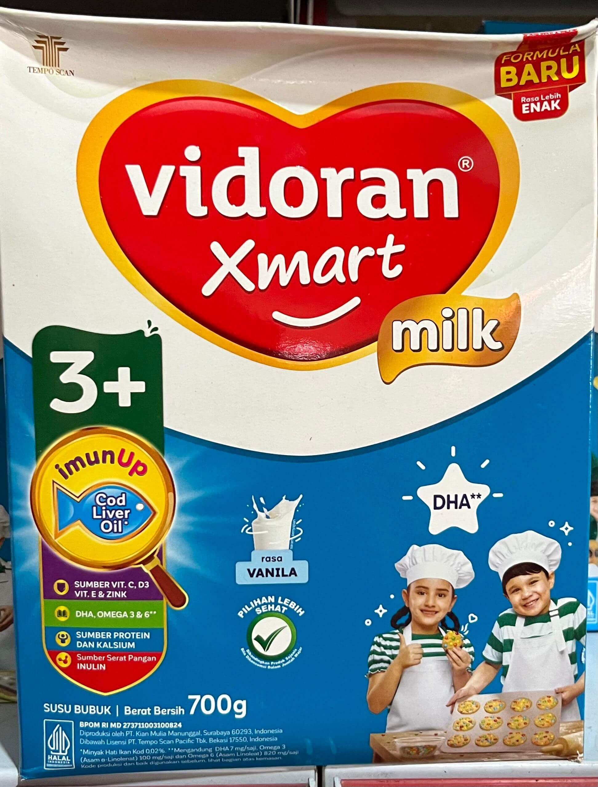 Vidoran 3+ Rasa Vanilla 700g