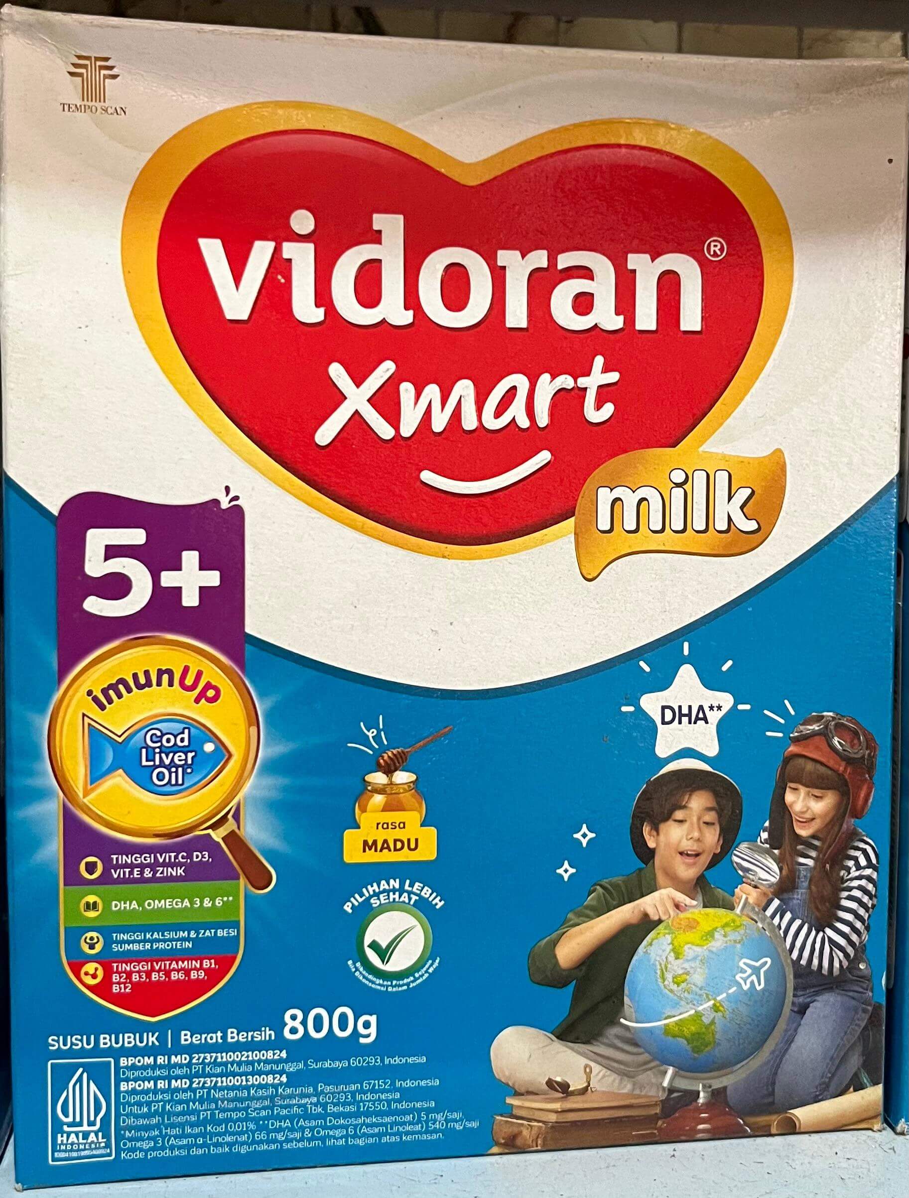 Vidoran 5+ Rasa Madu 800g
